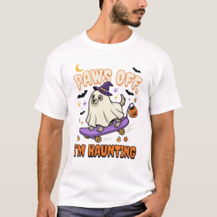 Camiseta Passeio de Patins Assustador de Cachorro de Hallow