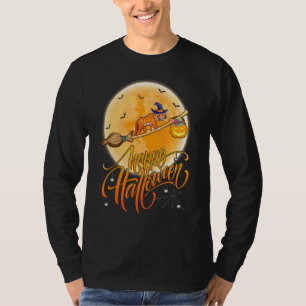 Camiseta Passeio de Tigre Bruxa Espingarda Lua Vintage Tigr