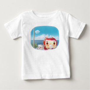 Camiseta Passeio de Trem Panorâmico: Garota Coelho e Gato n