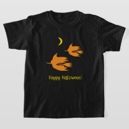 Camiseta Passeio de vassoura à noite - Feliz Dia das Bruxas