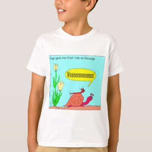 Camiseta Passeio do Slug em desenhos animados do caracol