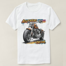 Camiseta Passeio dos Sonhos de Aventura – Motocicleta Chopp