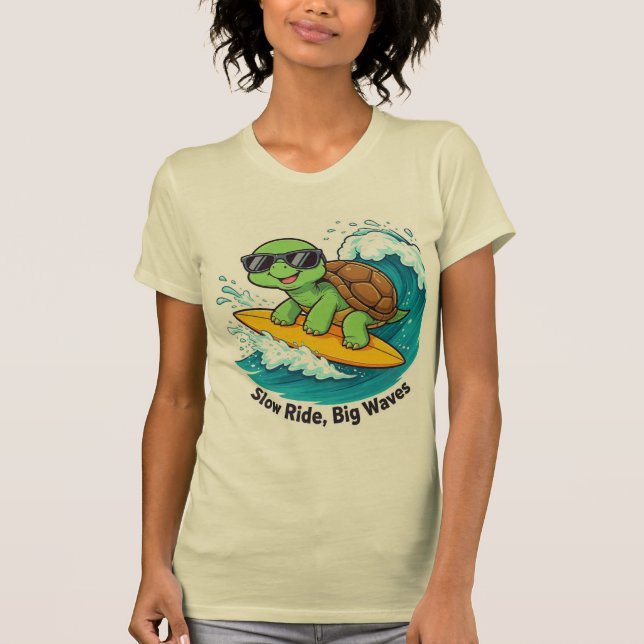 CAMISETA PASSEIO LENTO, GRANDES ONDAS (Frente)