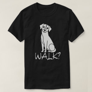Camiseta Passeio Minimalista com Labrador? Design para Aman