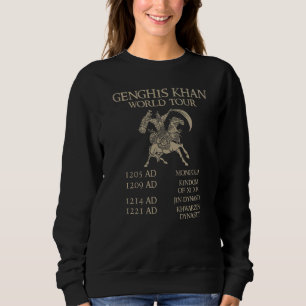 Camiseta Passeio mundial de Genghis Khan Histórica Mongol A