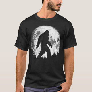Camiseta Passeio Noturno do Pé-Grande Árvores Lua Cheia Leg
