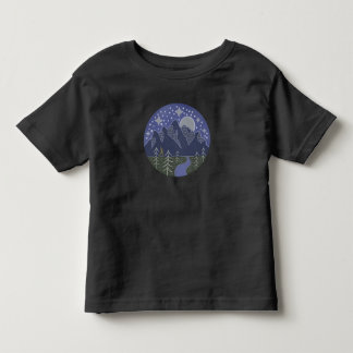 Camiseta Passeio Noturno Estrelado do Pé-Grande | Arte Folc