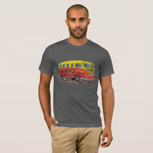 Camiseta Passeio para a Paz: Van Antiga - Ilustração Retro
