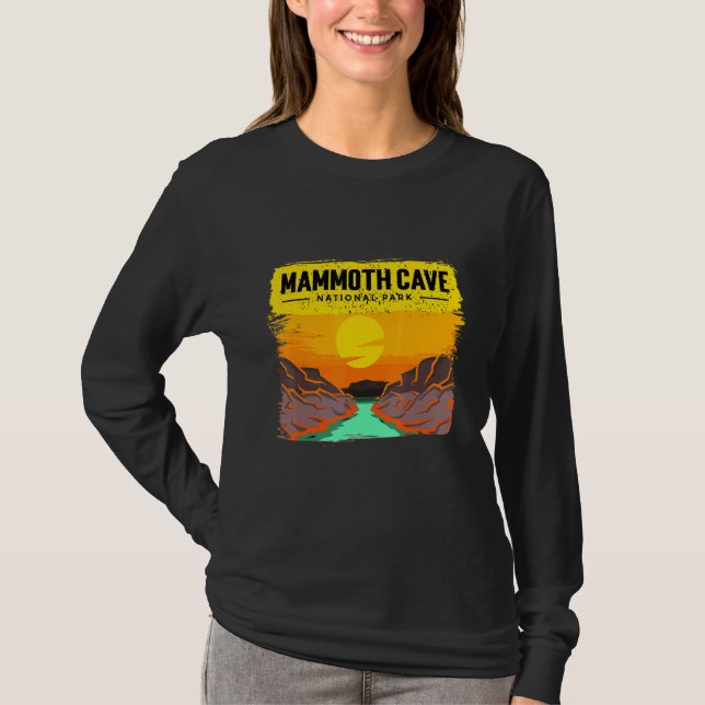 Camiseta Passeio pela Caverna do Parque Nacional Mammoth Ca (Frente)