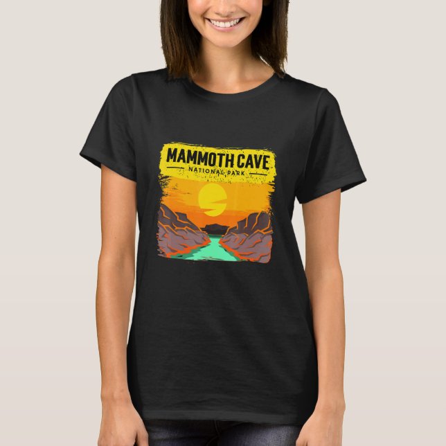 Camiseta Passeio pela Caverna do Parque Nacional Mammoth Ca (Frente)
