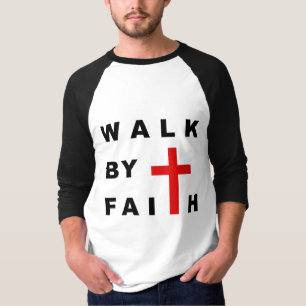 Camiseta Passeio por Faith Christian Cross Bíblia Cote