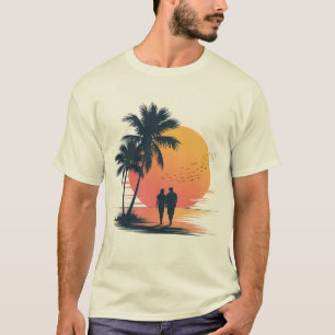 Camiseta Passeio Romântico ao Pôr do Sol