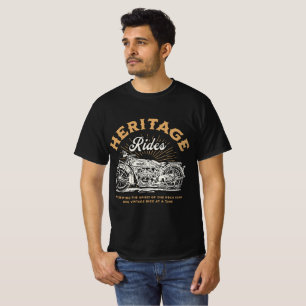 Camiseta Passeios de Patrimônio Moto Clássica Motocicleta P