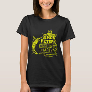 Camiseta Passeios de Pesca de Simão Pedro Jesus Cristo Engr