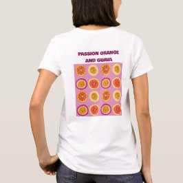 Camiseta Passion Orange Guava Fruta Tropical Havaiana