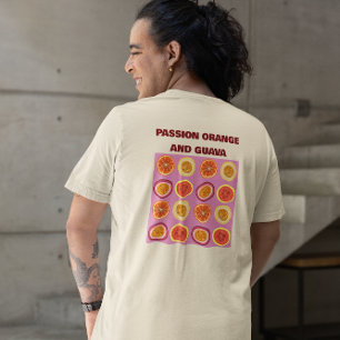 Camiseta Passion Orange Guava Havaiano Fruta Tropical 