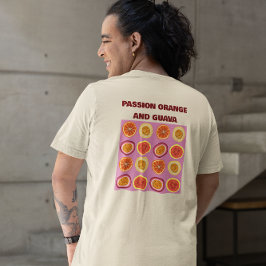 Camiseta Passion Orange Guava Hawaiian Tropical Fruit