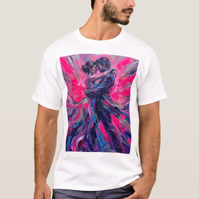 Camiseta Passionate Embrace – Dance of Devotion (Frente)