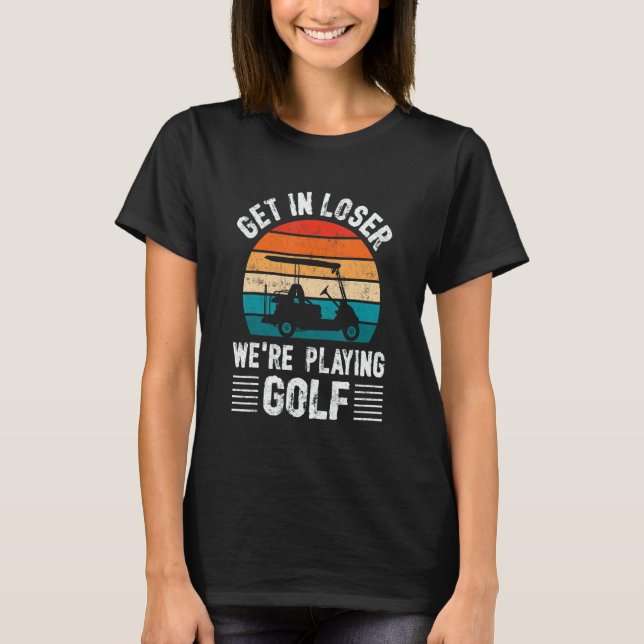 Camiseta Passionate Golf Cart Driver Golfer Golf Player  Go (Frente)