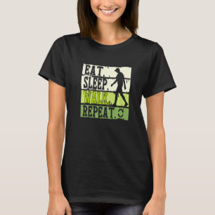Camiseta Passo a Dormir Repetir Exercício de Caminhada Lega