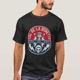 Camiseta Passo comum de la Bonette francês Alpes motobike