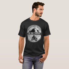 Camiseta Passo comum francês Col de l’Iseran Alpes motobike