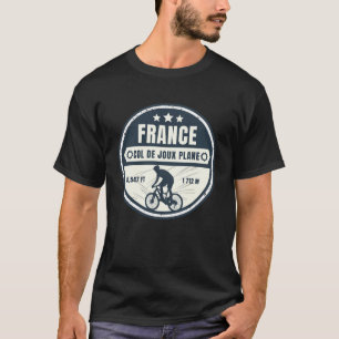 Camiseta Passo de bicicleta Col de Joux Plane french Alpes
