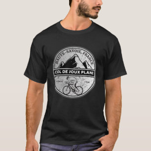 Camiseta Passo de bicicleta Col de Joux Plane french Alpes
