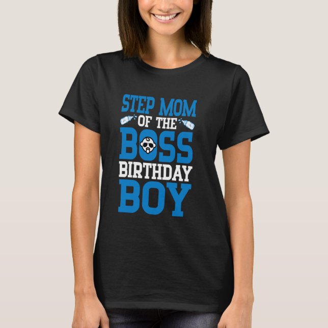 Camiseta PASSO MÃE Do Chefe Aniversário Novo Bebê Bday Fa (Frente)