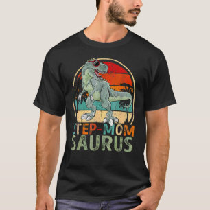 Camiseta Passo Momsaurus Rex Dinossaur Passo Mãe Saurus
