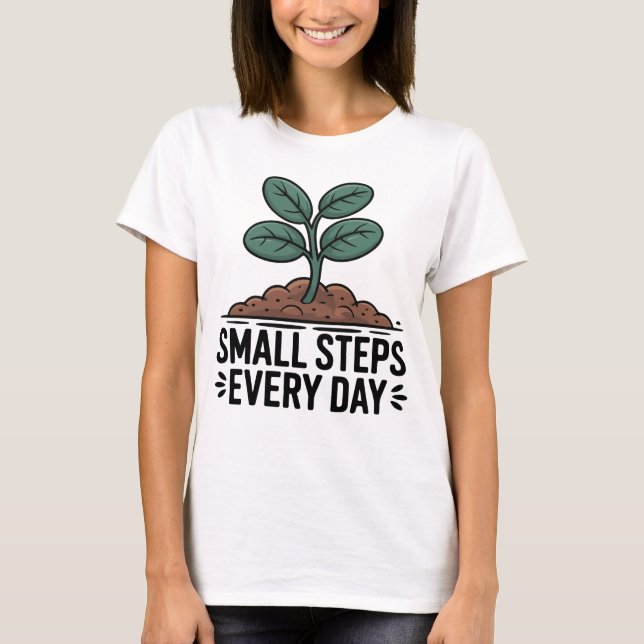 Camiseta Passos Pequenos Todos os Dias (Frente)