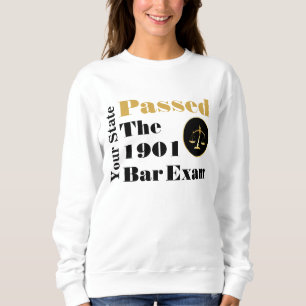 Camiseta Passou no exame de Bar! (Personalizar Estado e Ano