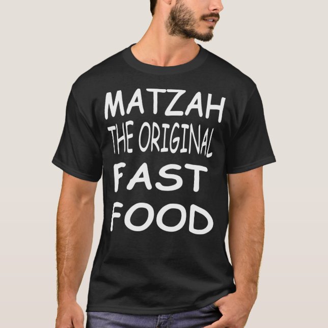 Camiseta Passover Matzah, A Seder De Comida Rápida Original (Frente)