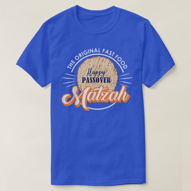Camiseta Passover Original Fast Comida Matzah Seder Jewish  (Frente do Design)
