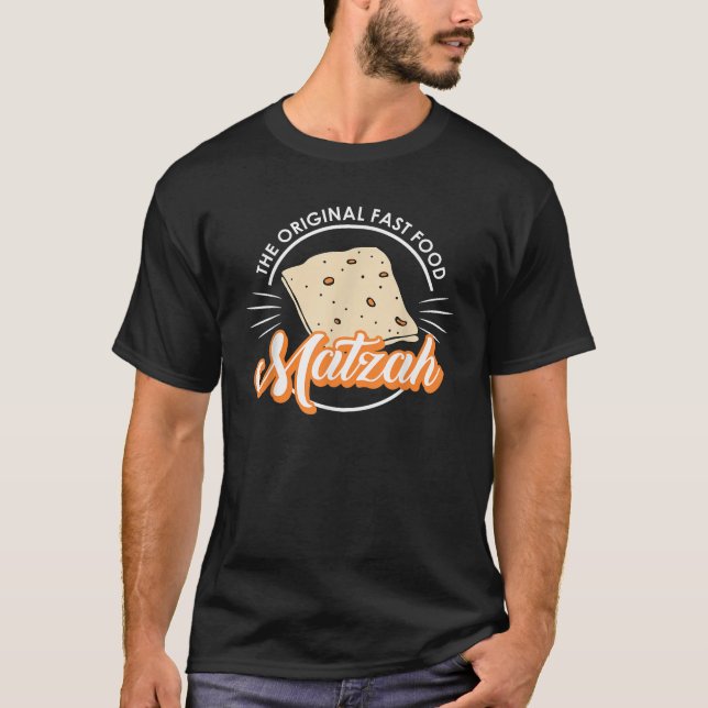 Camiseta Passover Original Fast Food Matzah Seder Jewish Ho (Frente)