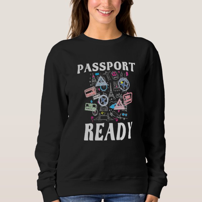 Camiseta Passport Ready Travel Adventure (Frente)