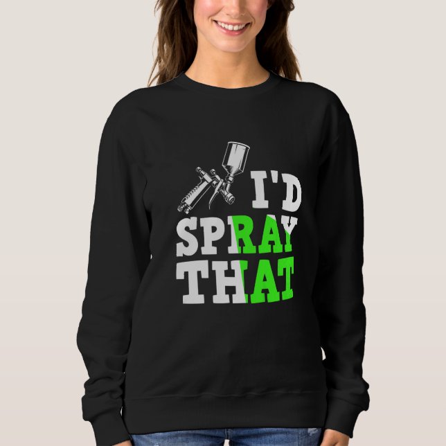 Camiseta Pasta automotiva com spray de tinta automática (Frente)