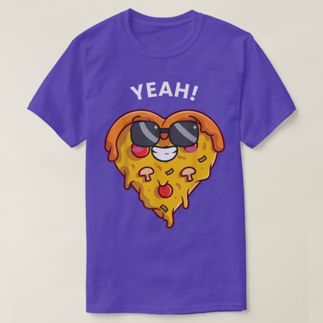 Camiseta Pasta de Carne Chata Pizza Pizza (Frente do Design)