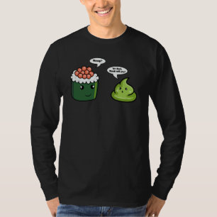 Camiseta Pasta de Sushi Wasabi Condimentos Japoneses Cavalo