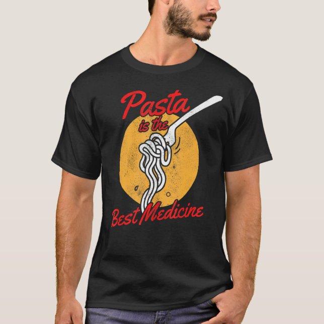 Camiseta Pasta É O Melhor Medicamento Da Massa De Carbonara (Frente)