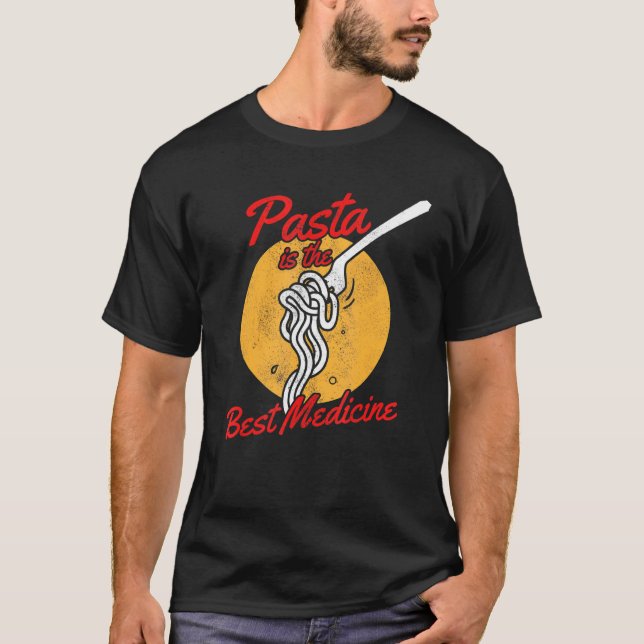 Camiseta Pasta É O Melhor Medicamento Da Massa De Carbonara (Frente)