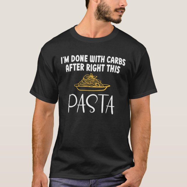 Camiseta Pasta Foodie Carbs Pasta Italian Food (Frente)