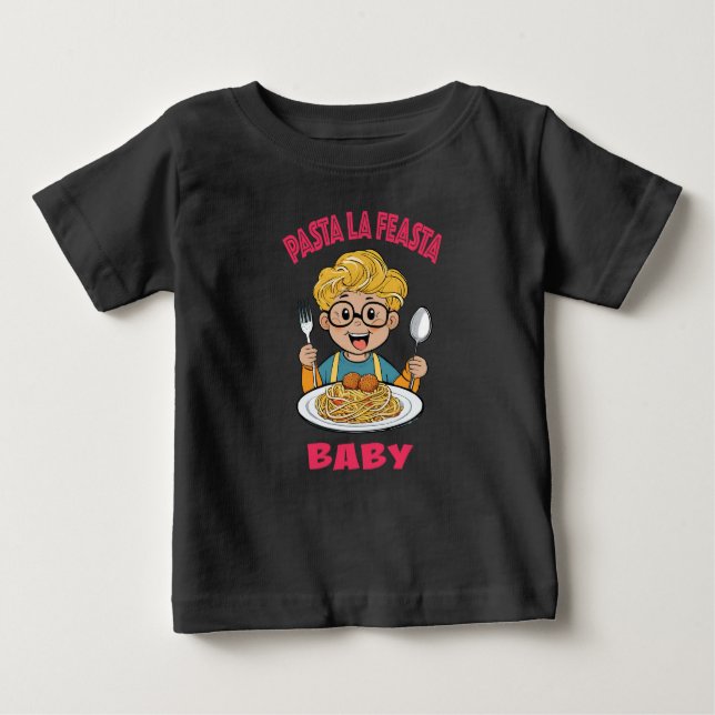Camiseta Pasta La Feasta Baby (Frente)