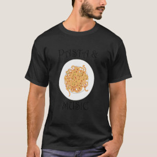 Camiseta Pasta Musical Notes Clef Spaghetti