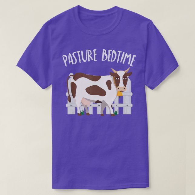 Camiseta Pastagem Engraçada, Engraçada Vaca Pijamas PJ (Frente do Design)