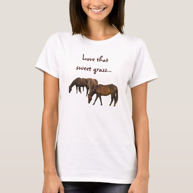 Camiseta Pastando cavalos (Frente)