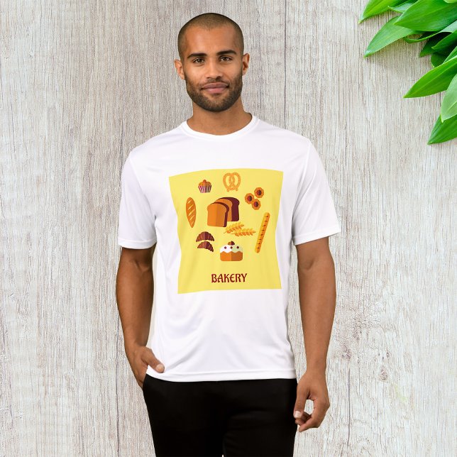 Camiseta Pastas para pães e doces (Criador carregado)