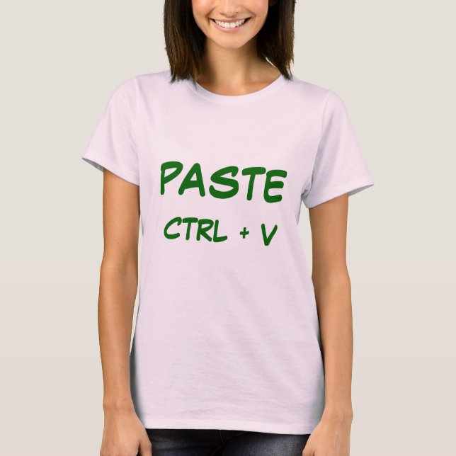 CAMISETA PASTE, CTRL + V (Frente)