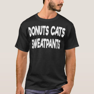Camiseta pastéis de aniversário de gatos do rosquinha