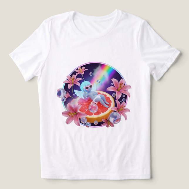 Camiseta Pastel Angel Dream Tee 💙 ✨ (Design frontal)